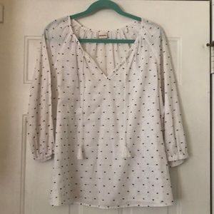 Medina white shirt with tassels